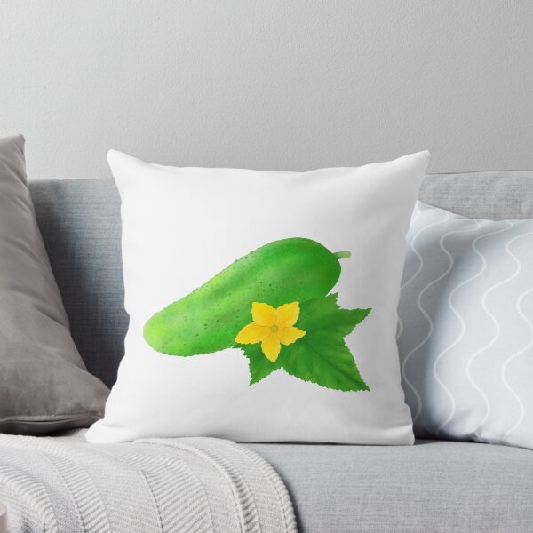 Item preview, Cucumbers Clipart, Cucumber with Leaf and Flower, Illustration designed and sold by viktoriaart0303.