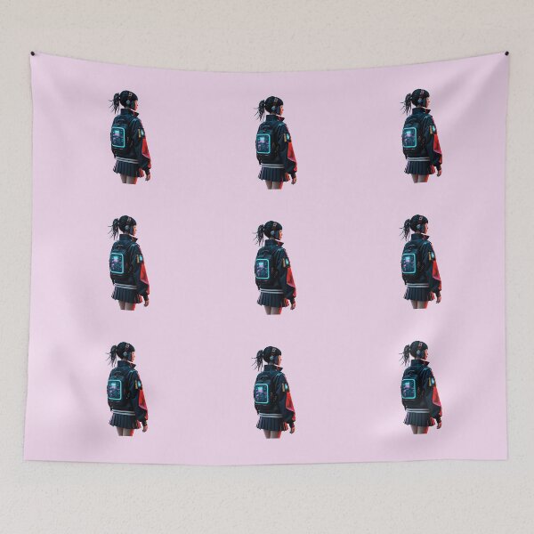 Item preview, Futuristic schoolgirl designed and sold by 7ArtPrintable.