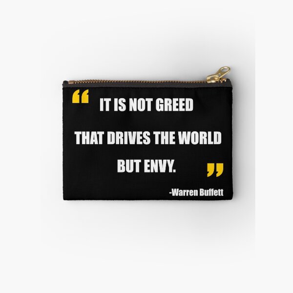 Item preview, Greed Envy quote from Warren Buffett designed and sold by EdimQuotes.
