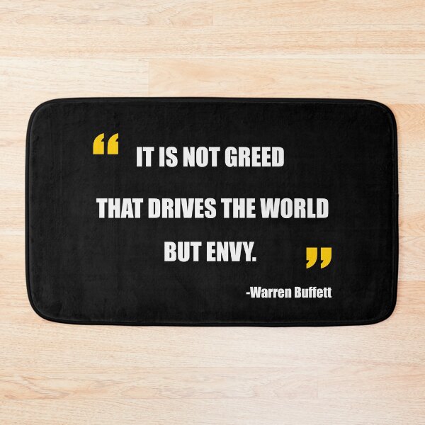 Item preview, Greed Envy quote from Warren Buffett designed and sold by EdimQuotes.