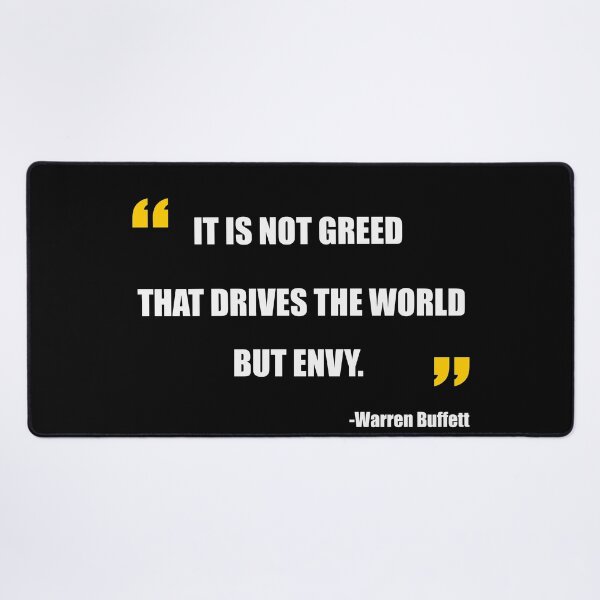 Item preview, Greed Envy quote from Warren Buffett designed and sold by EdimQuotes.