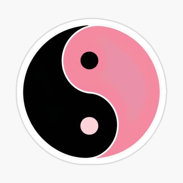 Item preview, Unique Yin and Yang Emblem: Pink and Black for Unity designed and sold by CamouflageLab.