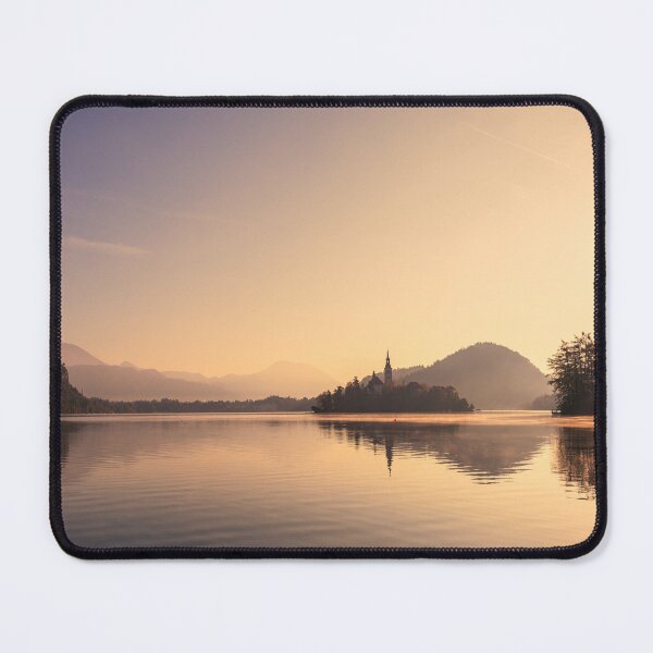 Item preview, Lake Bled in Slovenia with the iconic Bled Island designed and sold by Sonja Birkelbach.