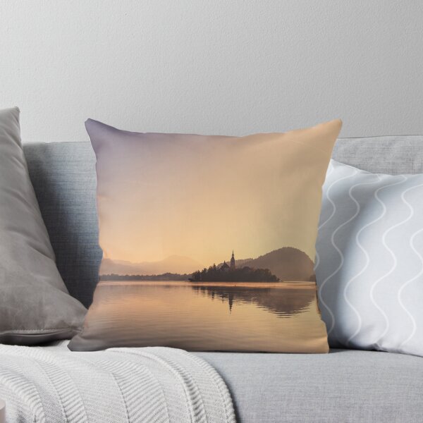 Item preview, Lake Bled in Slovenia with the iconic Bled Island designed and sold by Sonja Birkelbach.