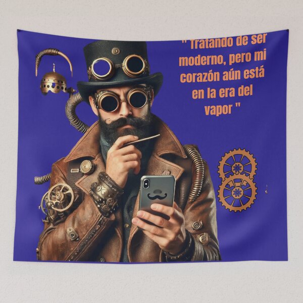 Item preview, A retro-futuristic character holding a Smartphone designed and sold by VidyoeDesigns67.