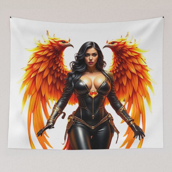 Item preview, Phoenix Warrior Queen – Fiery Guardian of Rebirth designed and sold by Kaladin Creations.