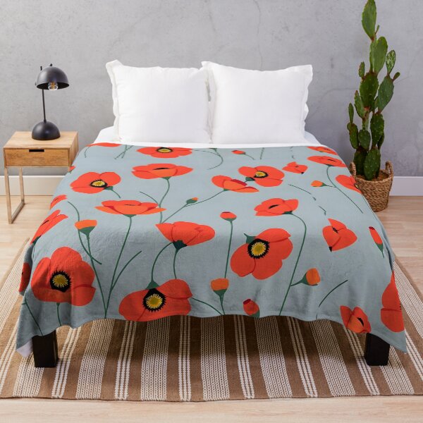 Item preview, Floral poppy -poster designed and sold by Beetlemot.