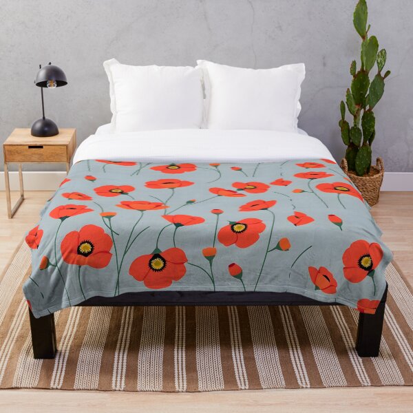Aperçu de l'œuvre Affiche coquelicot fleuri créée et vendue par Beetlemot.