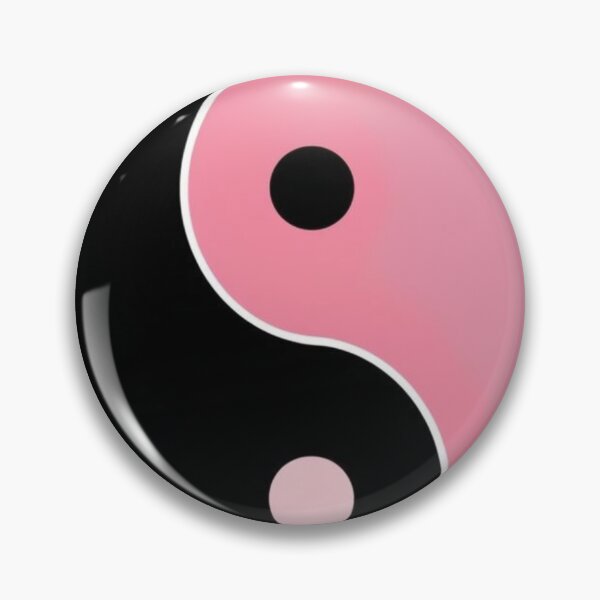 Item preview, Unique Yin and Yang Emblem: Pink and Black for Unity designed and sold by CamouflageLab.