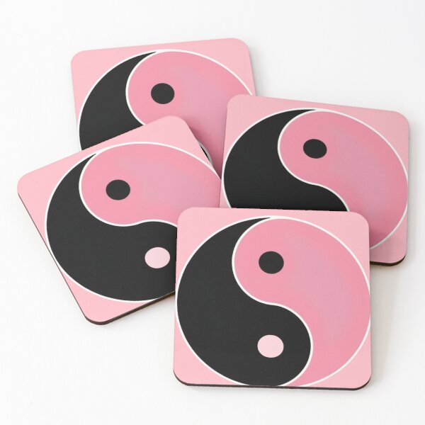 Item preview, Unique Yin and Yang Emblem: Pink and Black for Unity designed and sold by CamouflageLab.