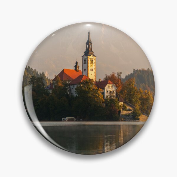 Item preview, The Bled Island in Lake Bled in Slovenia designed and sold by Sonja Birkelbach.