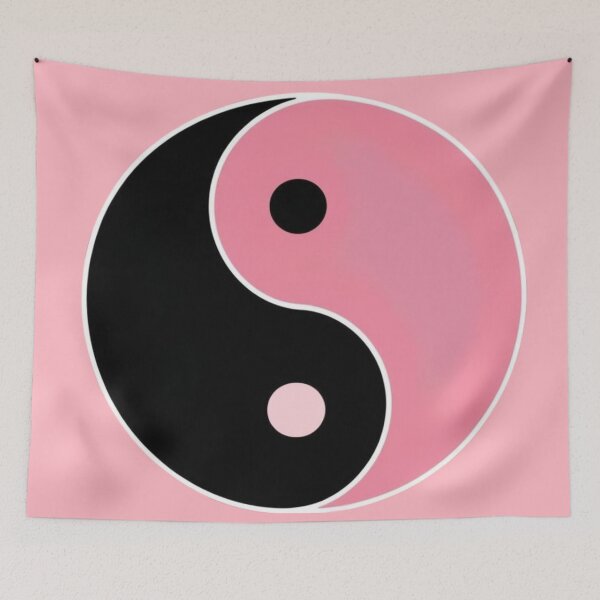 Item preview, Unique Yin and Yang Emblem: Pink and Black for Unity designed and sold by CamouflageLab.