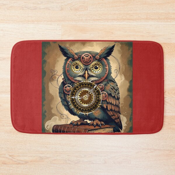Item preview, Steampunk owl with clock and gears designed and sold by VidyoeDesigns67.