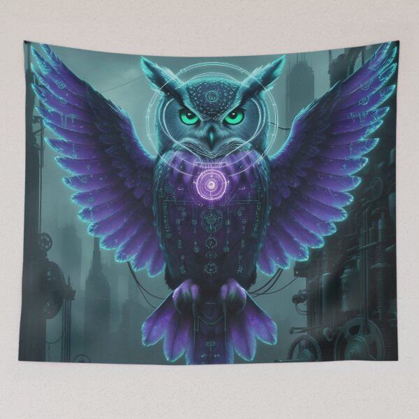 Item preview, Owl Retro-Futuristic steampunk  designed and sold by VidyoeDesigns67.
