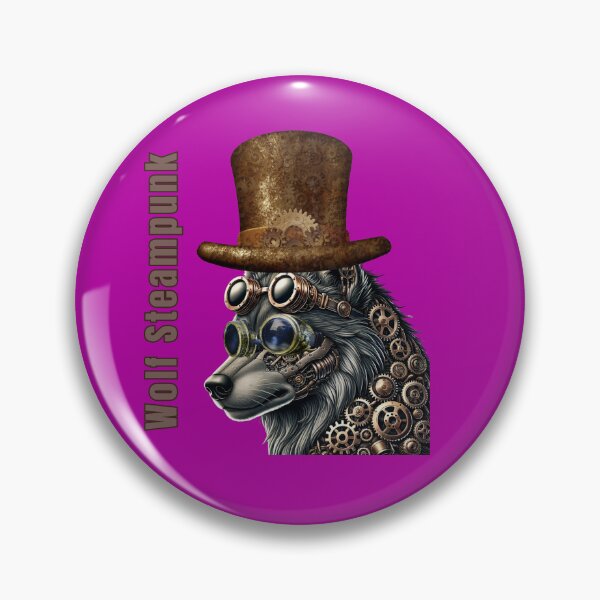 Item preview, Retrofuturistic Steampunk Wolf  designed and sold by VidyoeDesigns67.