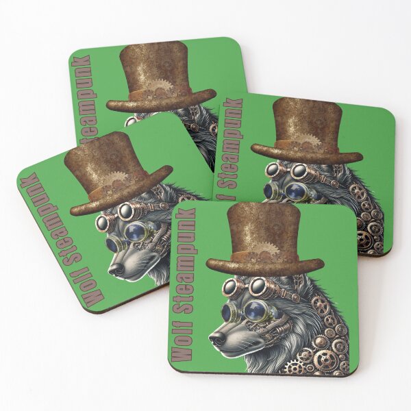 Item preview, Retrofuturistic Steampunk Wolf  designed and sold by VidyoeDesigns67.