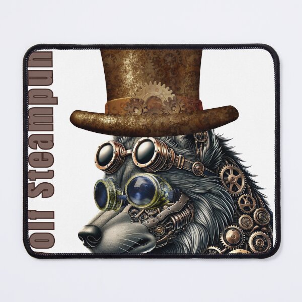 Item preview, Retrofuturistic Steampunk Wolf designed and sold by VidyoeDesigns67.