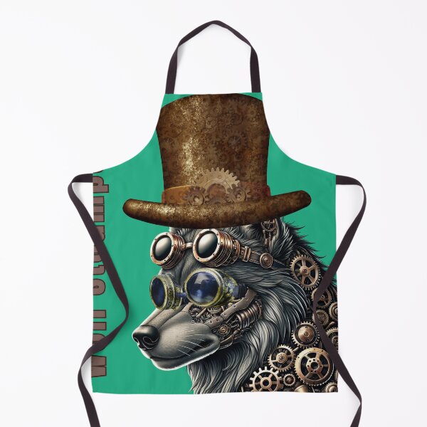Item preview, Retrofuturistic Steampunk Wolf designed and sold by VidyoeDesigns67.