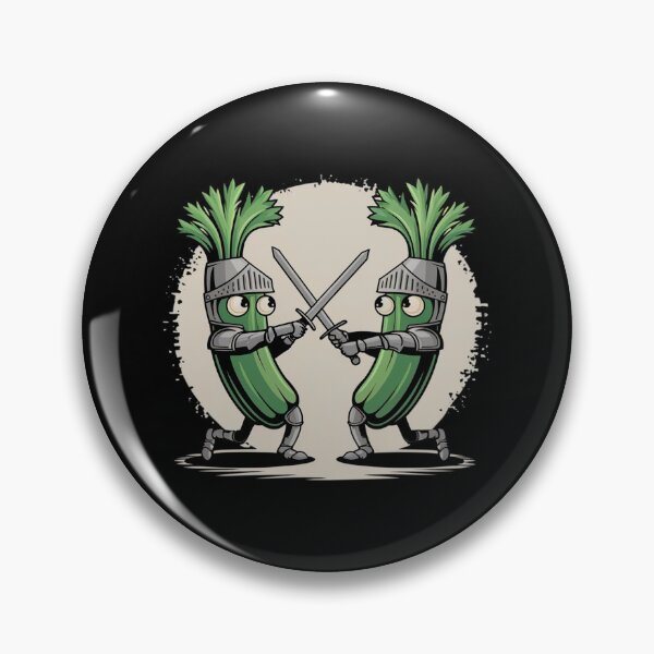 Item preview, Celery Knights Sword Fight Food Characters Cartoon Battle Armored Celery Lover  designed and sold by HelenGie.