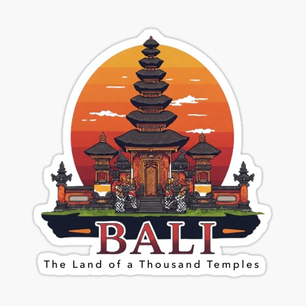 Vista previa del artículo con la obra «Bali: la tierra de los mil templos», diseñado y vendido por likbatonboot.