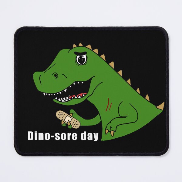 Item preview, Dino-Sore Day – Even Dinosaurs Have Ouchies! - with white text designed and sold by Kylos Design.