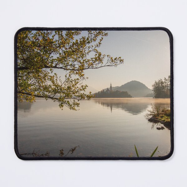 Item preview, The Bled Island in Lake Bled in Slovenia designed and sold by Sonja Birkelbach.
