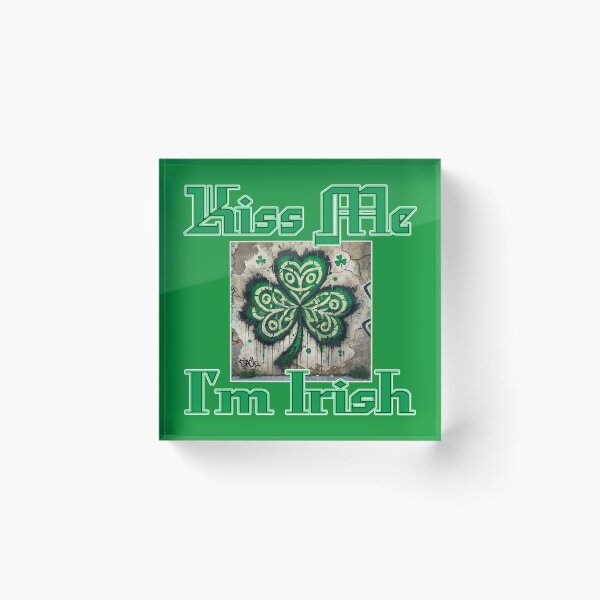 Item preview, St Patrick's Day Kiss Me I'm Irish Slogan designed and sold by Medjed-Studios.