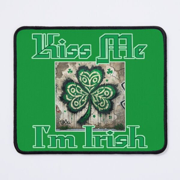 Item preview, St Patrick's Day Kiss Me I'm Irish Slogan designed and sold by Medjed-Studios.