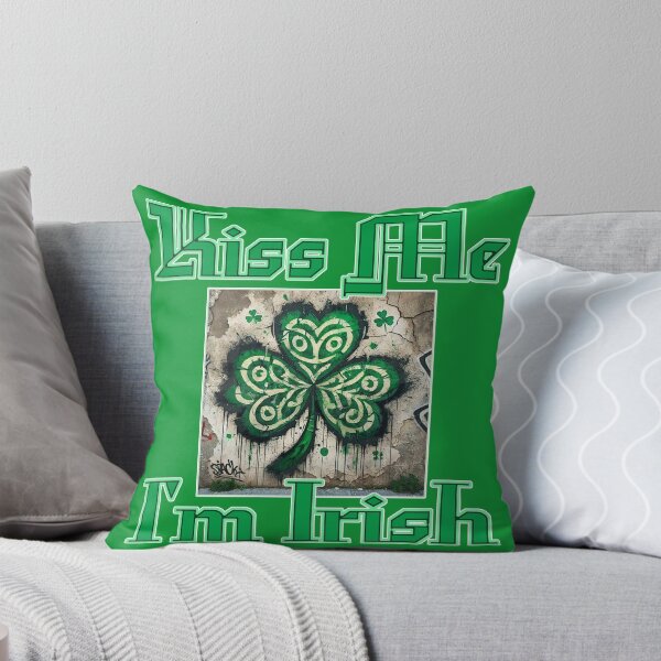 Item preview, St Patrick's Day Kiss Me I'm Irish Slogan designed and sold by Medjed-Studios.