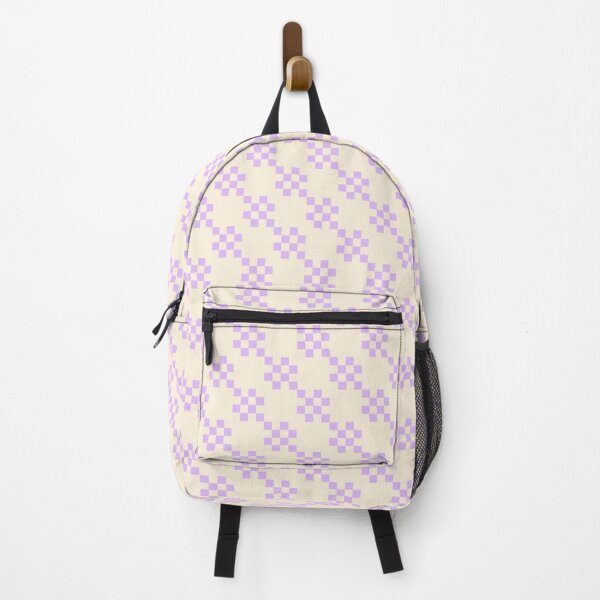 Item preview, Grid stripes cream and violet designed and sold by wackapacka.