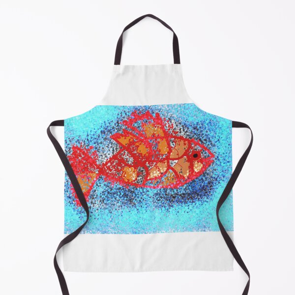 Item preview, Red Fish in spray paint  designed and sold by MahantArt.