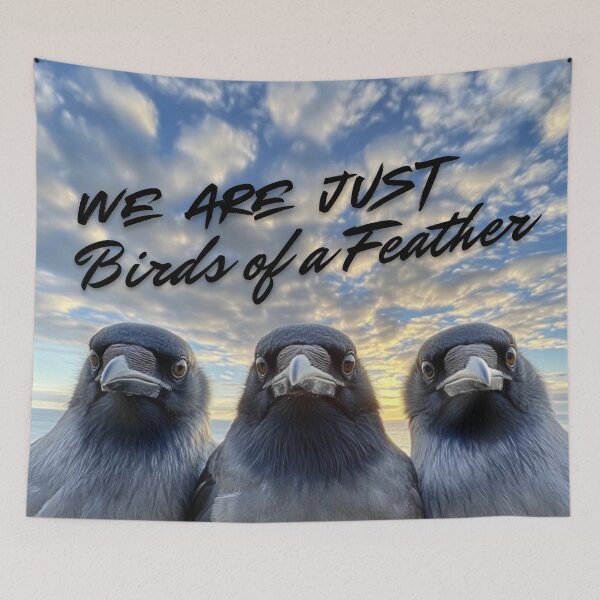 Item preview, Crow Friends - Birds of a Feather –  Flock Vibes designed and sold by Molly's Gone Mad .