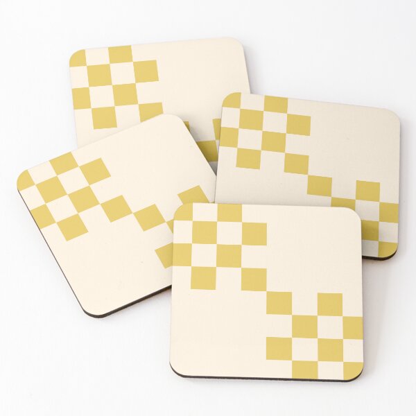 Item preview, Grid stripes cream and yellow designed and sold by wackapacka.