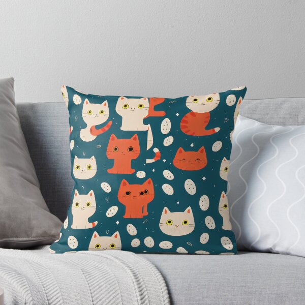 Item preview, Seamless Cat Cute designed and sold by vintageretrostyleshop.