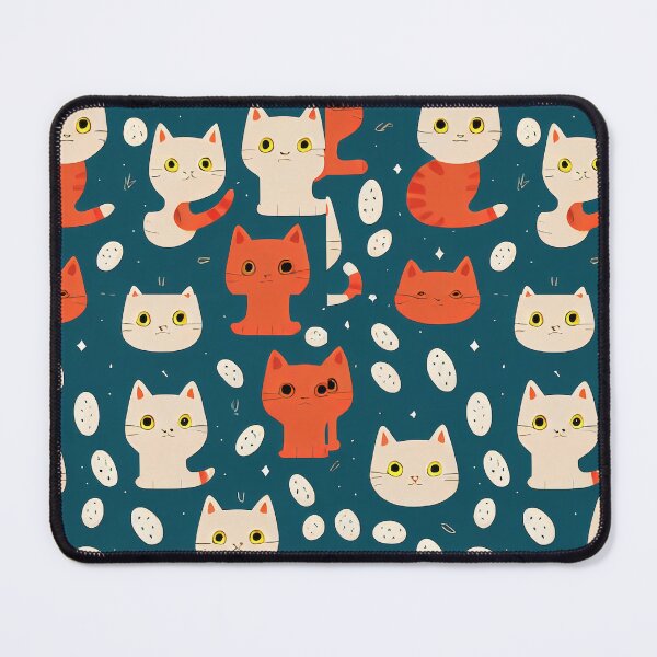 Item preview, Seamless Cat Cute designed and sold by vintageretrostyleshop.