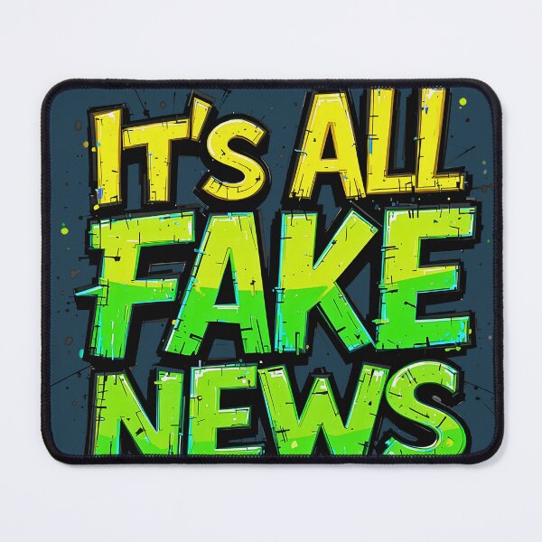 Item preview, Fake News Alert Bold Satirical Political Meme Statement designed and sold by BorgSpareParts.
