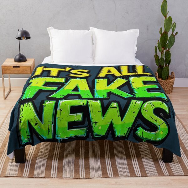 Item preview, Fake News Alert Bold Satirical Political Meme Statement designed and sold by BorgSpareParts.