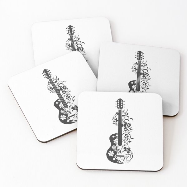 Item preview, Floral Guitar – The Melody of Nature designed and sold by Butterfine.