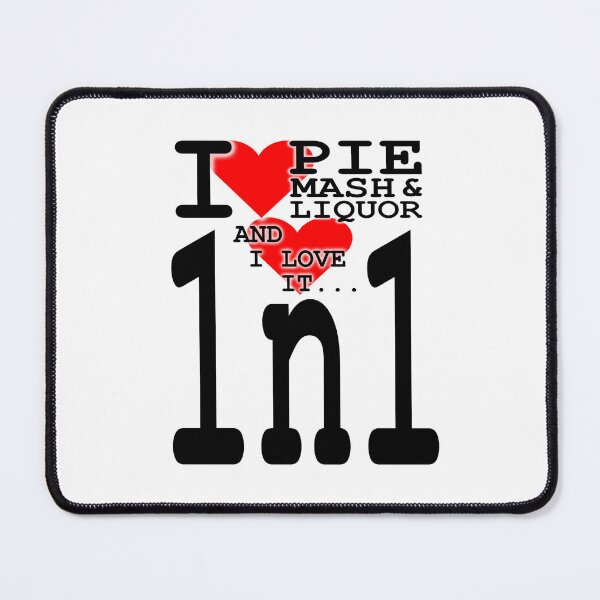 Item preview, I Love Traditional London Pie Mash & Liquor V1n1c designed and sold by RetrospectUK.
