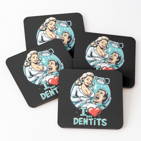 Item preview, I ❤️ My Dentits - Retro Pin-Up Dentist Design designed and sold by SteadyRolling.