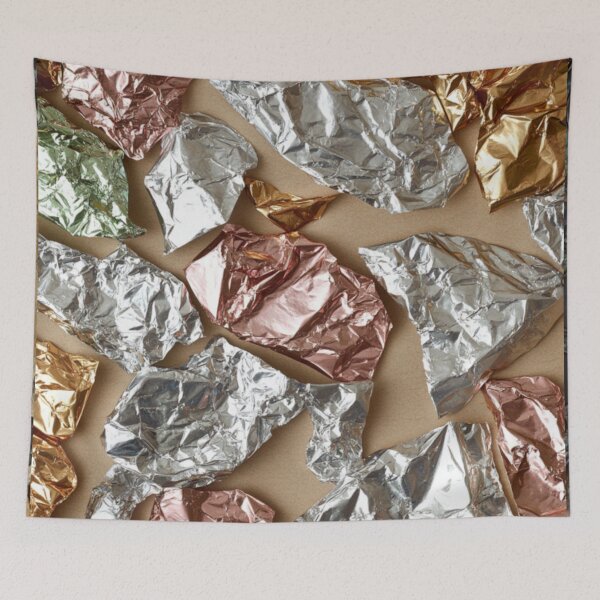 Artikelvorschau, Metallic Chaos – Glänzende abstrakte Kunst entworfen und verkauft von Molly's Gone Mad .