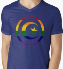 Muslim (Rainbow) Third Culture Series V-Neck T-Shirt