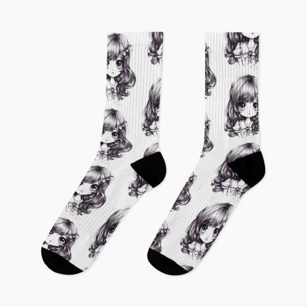 Item preview, Cute Anime Girl Ink-Style designed and sold by InkDreamMotion.