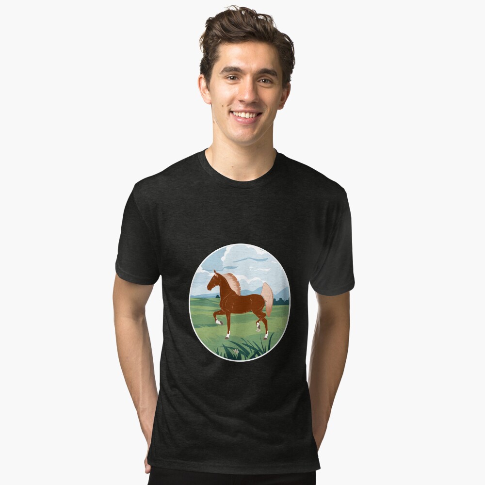 Aperçu de l'œuvre T-shirt chiné créée et vendue par WebEquitation.