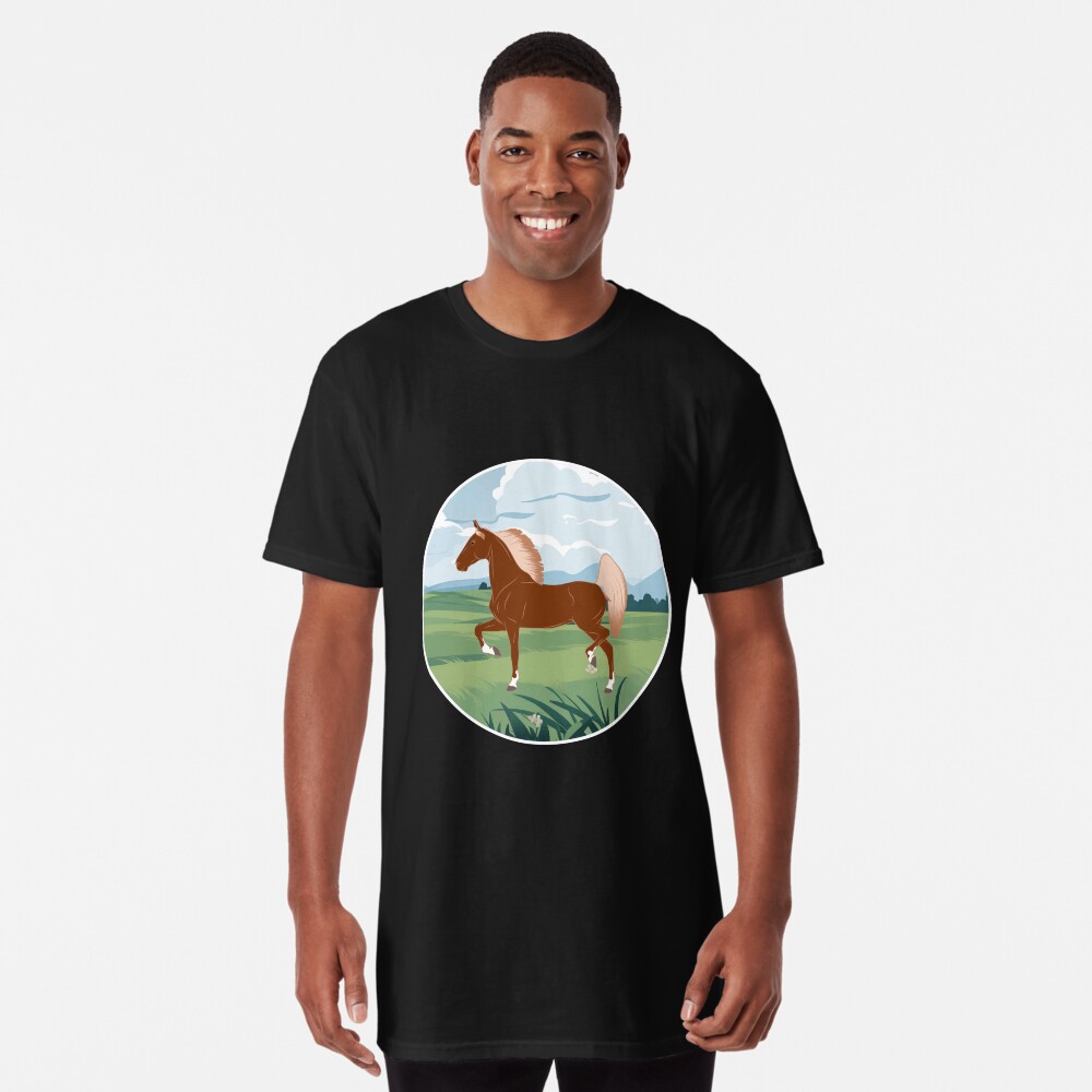 Aperçu de l'œuvre T-shirt long créée et vendue par WebEquitation.