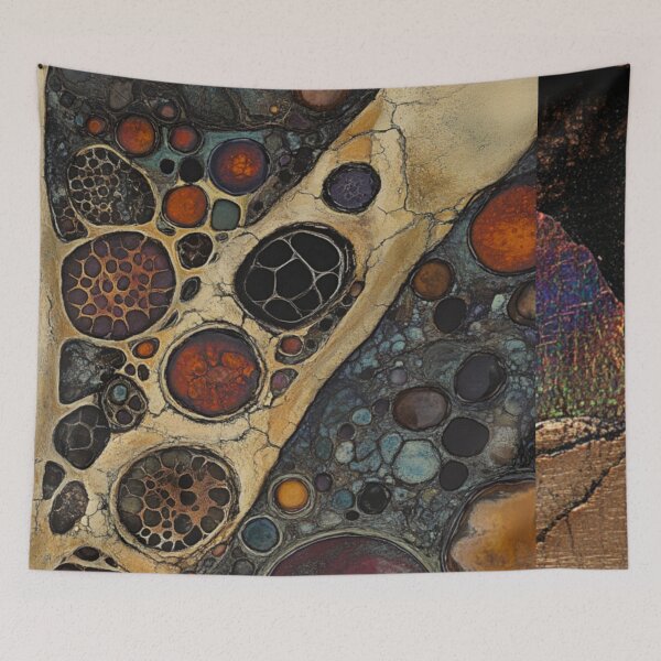 Item preview, Cosmic Stone – Abstract Earthy Art designed and sold by Molly's Gone Mad .