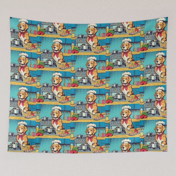 Item preview, CUTE COOK DOG COOKING IN THE KITCHEN designed and sold by Dogandesighn.