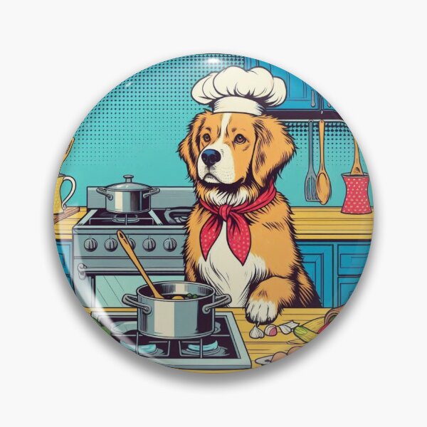 Item preview, CUTE COOK DOG COOKING IN THE KITCHEN designed and sold by Dogandesighn.