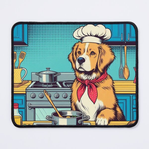 Item preview, CUTE COOK DOG COOKING IN THE KITCHEN designed and sold by Dogandesighn.
