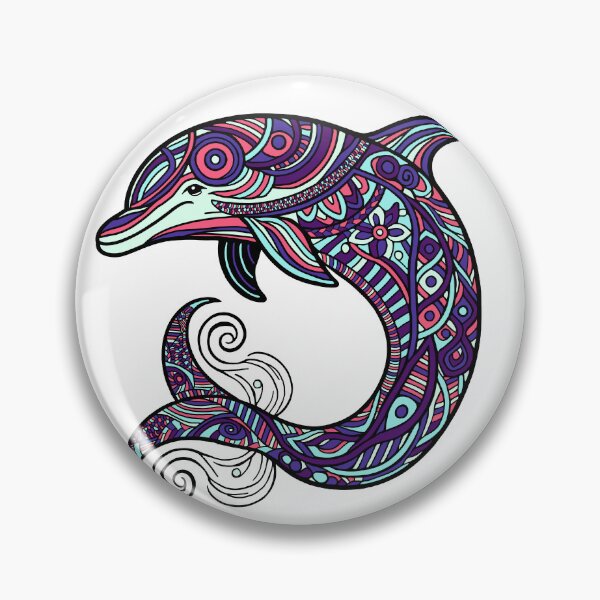 Item preview, Intricate dolphin  designed and sold by SpectrumShine.